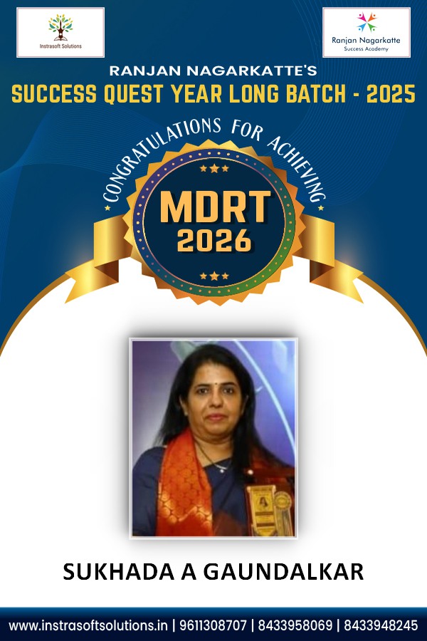SUKHADA A GAUNDALKAR-MDRT