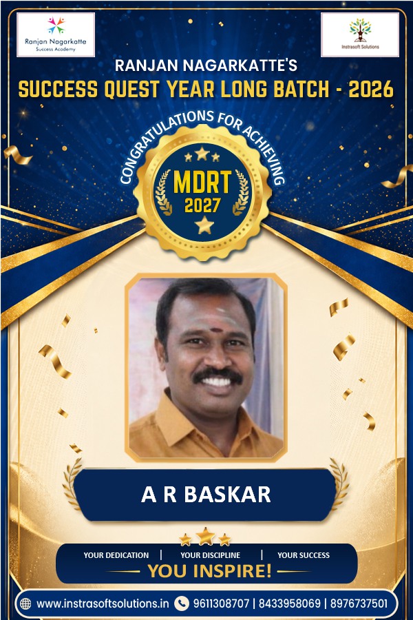 A R BASKAR-MDRT
