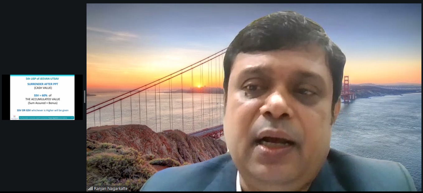 RANJAN NAGARKATTE'S PRODUCT MASTERY COURSE STARTED WITH JEEVAN UTSAV, EMPHASIZING CONCEPT SELLING OVER PRODUCT KNOWLEDGE FOR CONFIDENT CLIENT CONVERSATIONS.